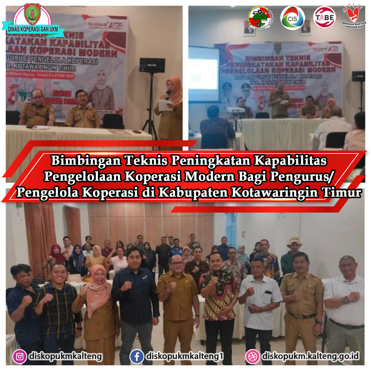 Bimbingan Teknis Koperasi Modern Bagi Pengurus/Pengelola Koperasi di Kabupaten Kotawaringin Timur