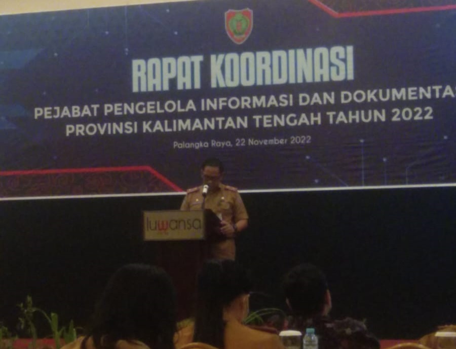 Rapat Koordinasi Pejabat Pengelola Informasi dan Dokumentasi (PPID) Provinsi Kalimantan Tengah Tahun 2022