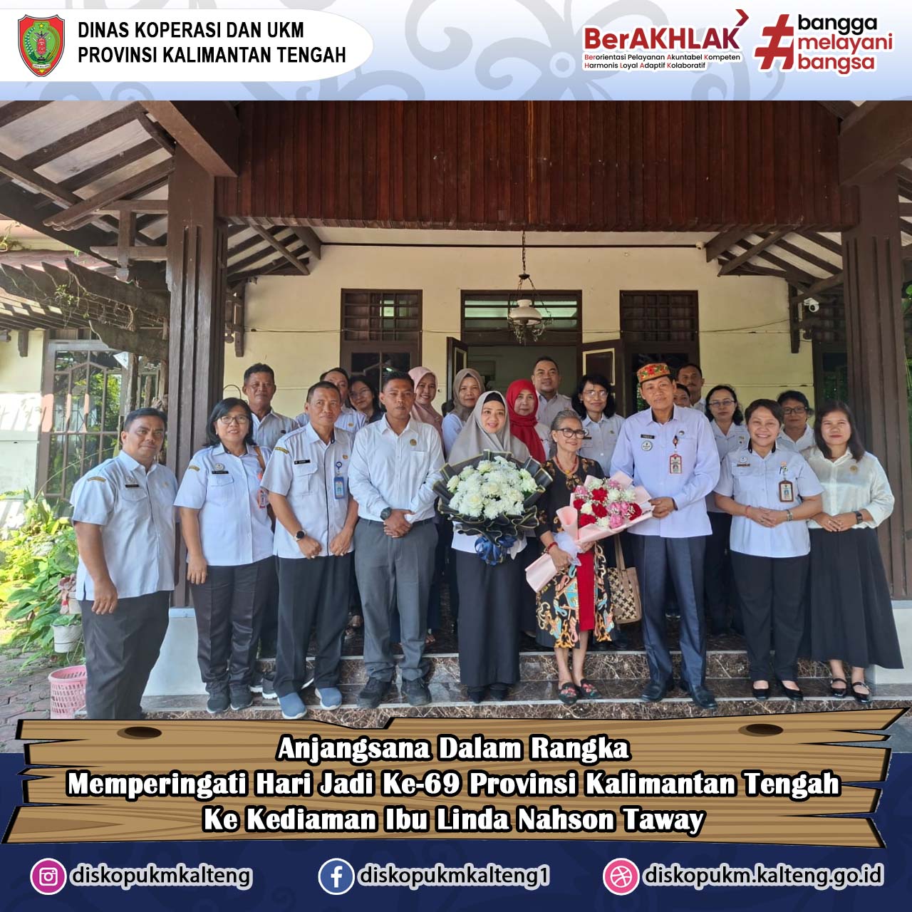 Anjangsana Peringatan Hari Jadi ke-69 Provinsi Kalimantan Tengah, Wujud Kepedulian dan Silaturahmi