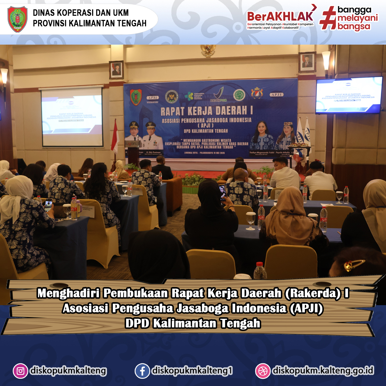 Menghadiri Pembukaan Rakerda I APJI DPP Kalteng