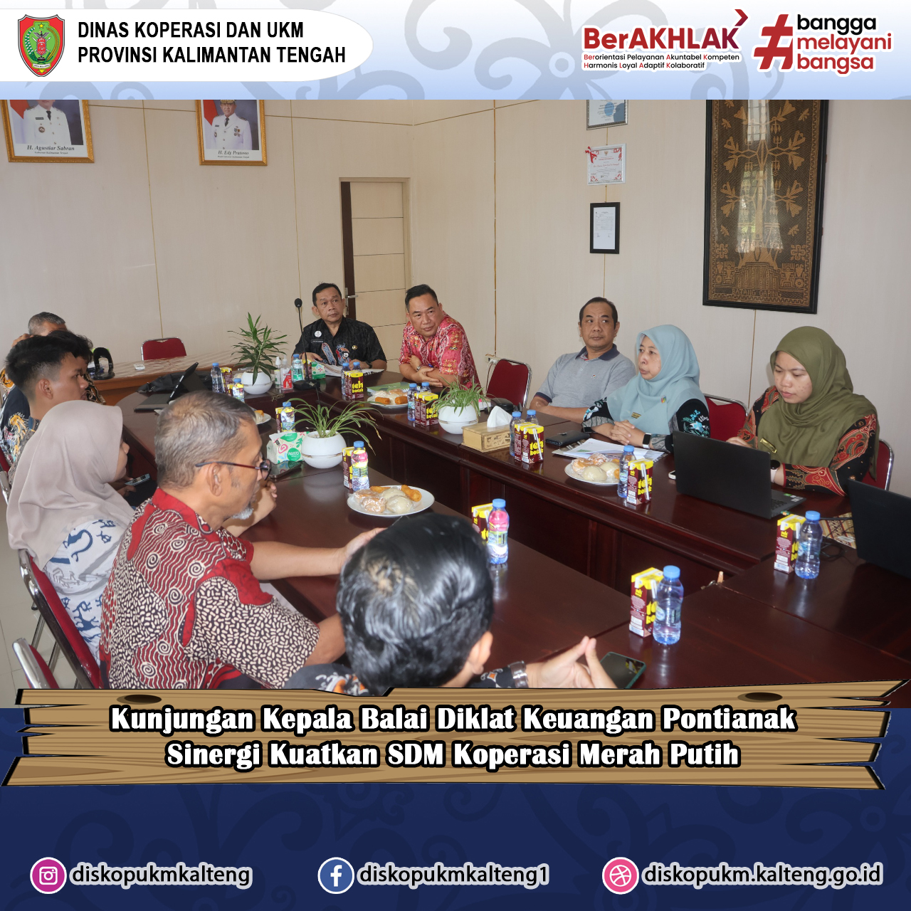 Kunjungan Kepala Balai Diklat Keuangan Pontianak Sinergi Kuatkan SDM Koperasi Merah Putih