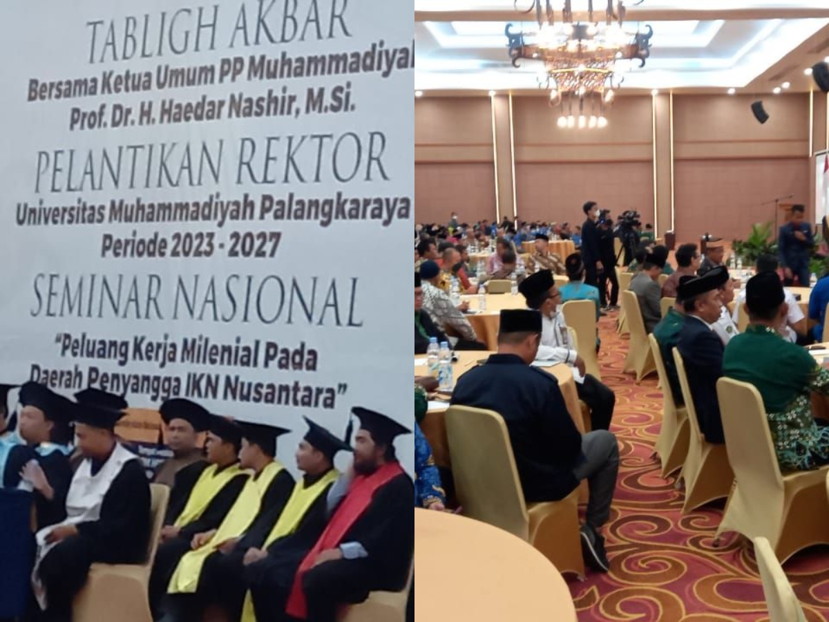 Sidang Terbuka Pelantikan Rektor Universitas Muhammadyah Palangkaraya Periode 2023-2027