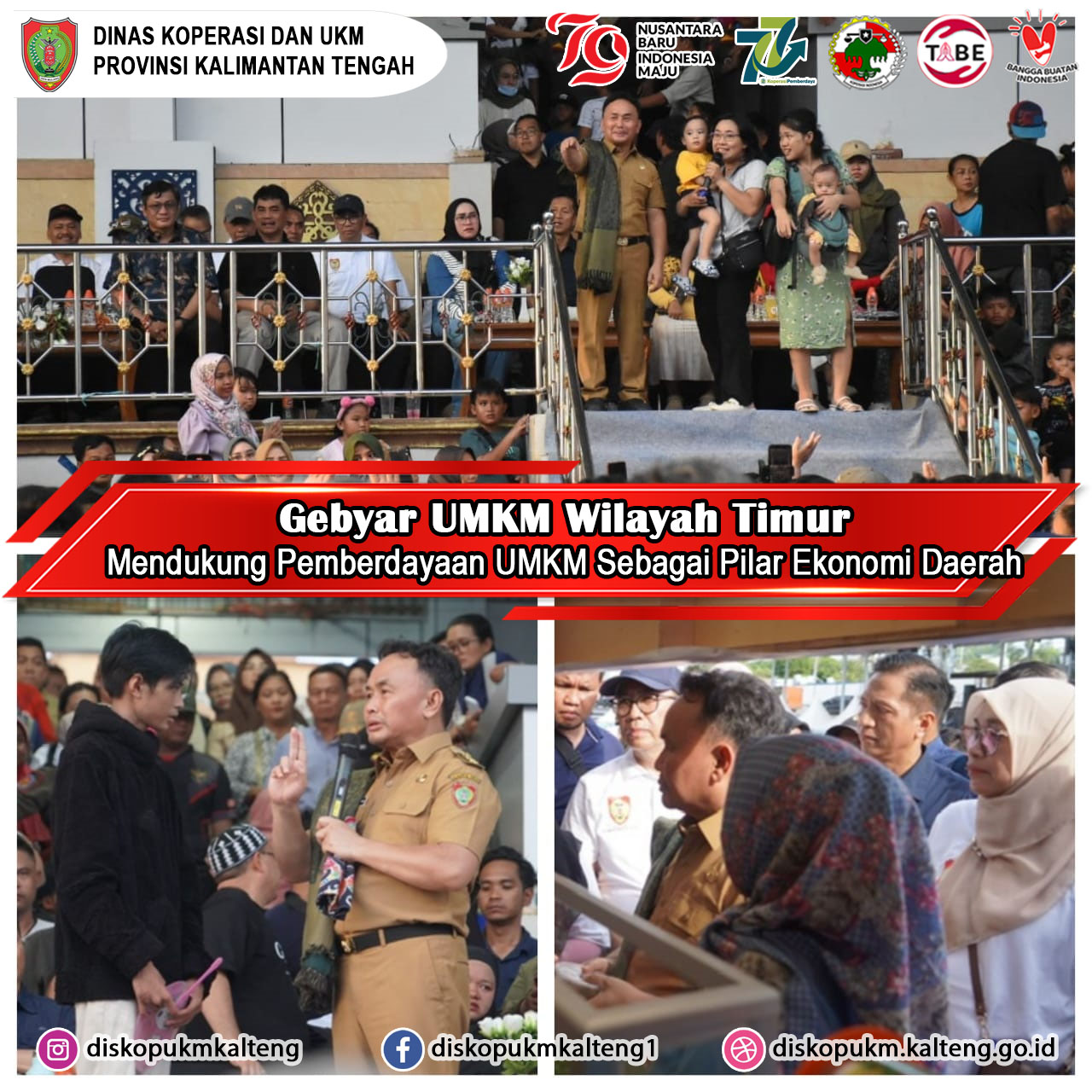 Gebyar UMKM Wilayah Timur di Arena Terbuka Tiara Batara, Muara Teweh, Kabupaten Barito Utara