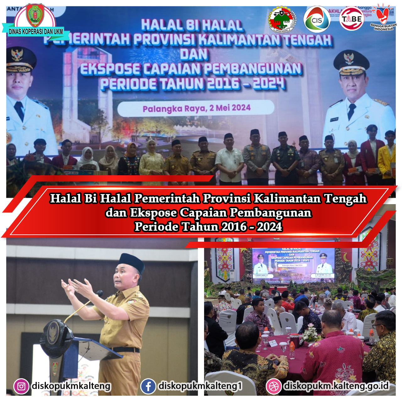 Gubernur Kalimantan Tengah H. Sugianto Sabran Ekspose Capaian Pembangunan Periode Tahun 2016 – 2024
