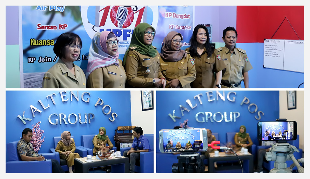 Kadis Koperasi dan UKM  Kalteng  menjadi narasumber dalam Talkshow Kalteng Pos Group