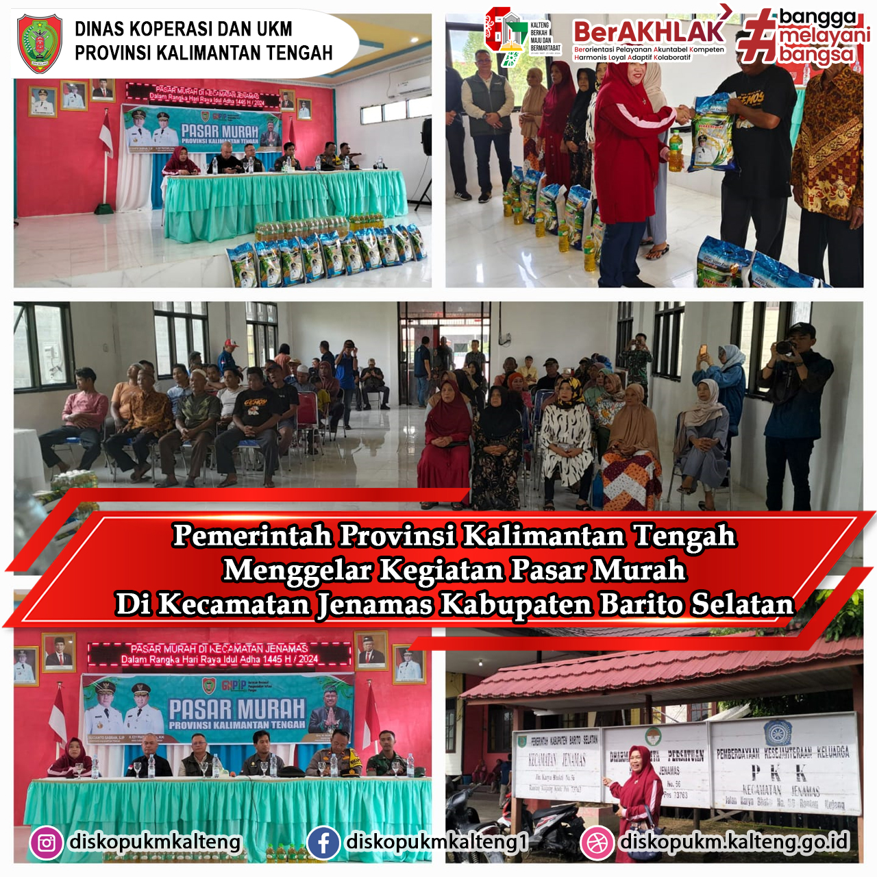 Pasar Murah di Kecamatan Jenamas Kabupaten Barito Selatan