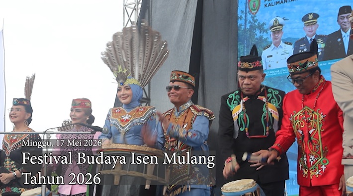 Dinas Koperasi dan UKM Provinsi Kalimantan Tengah Ikuti Karnaval Festival Budaya Isen Mulang 2026