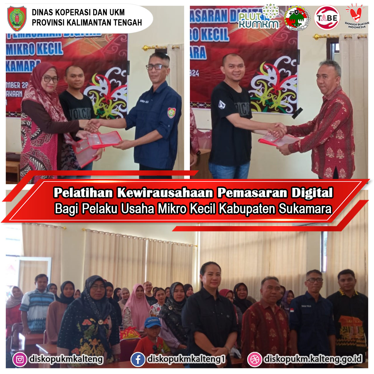 Pelatihan Kewirausahaan Pemasaran Digital Bagi Pelaku Usaha Mikro Kecil Kabupaten Sukamara