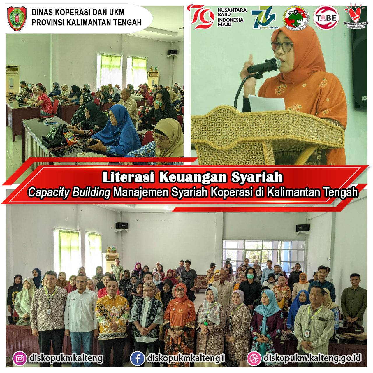 Literasi Keuangan Syariah dengan tema Capacity Building Manajemen Syariah Koperasi di Kalimantan Tengah