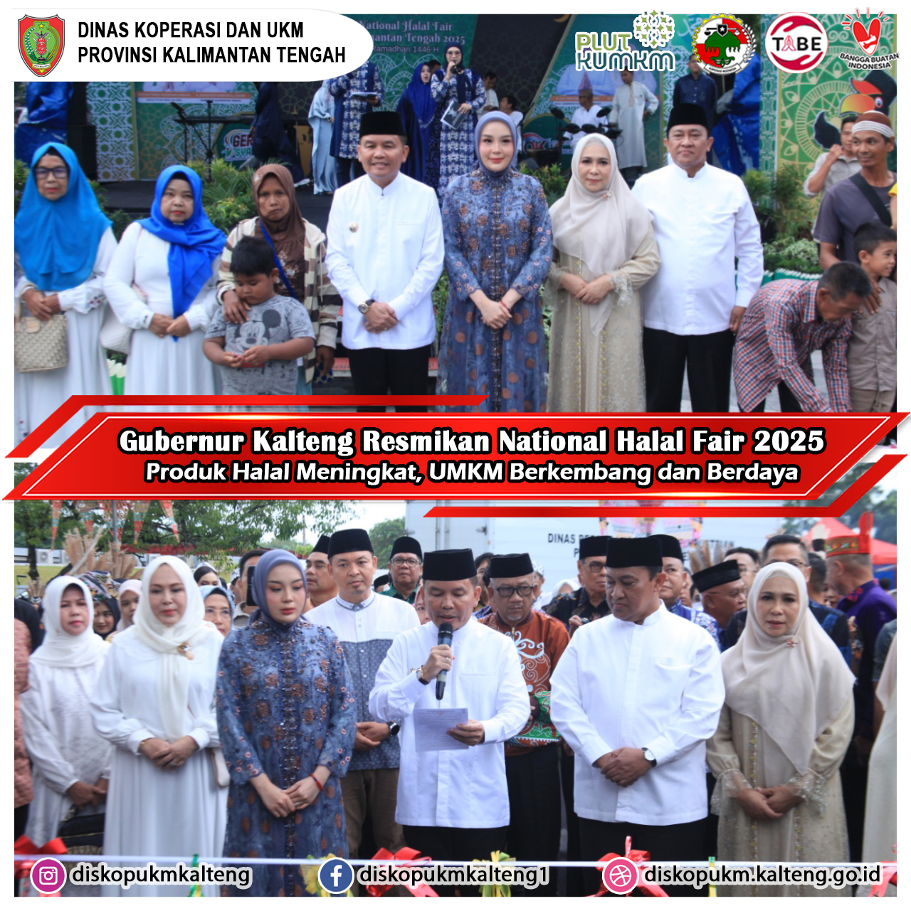 Gubernur Kalteng Resmikan National Fair 2025 di Jalan Brigjend Katamso, Palangka Raya