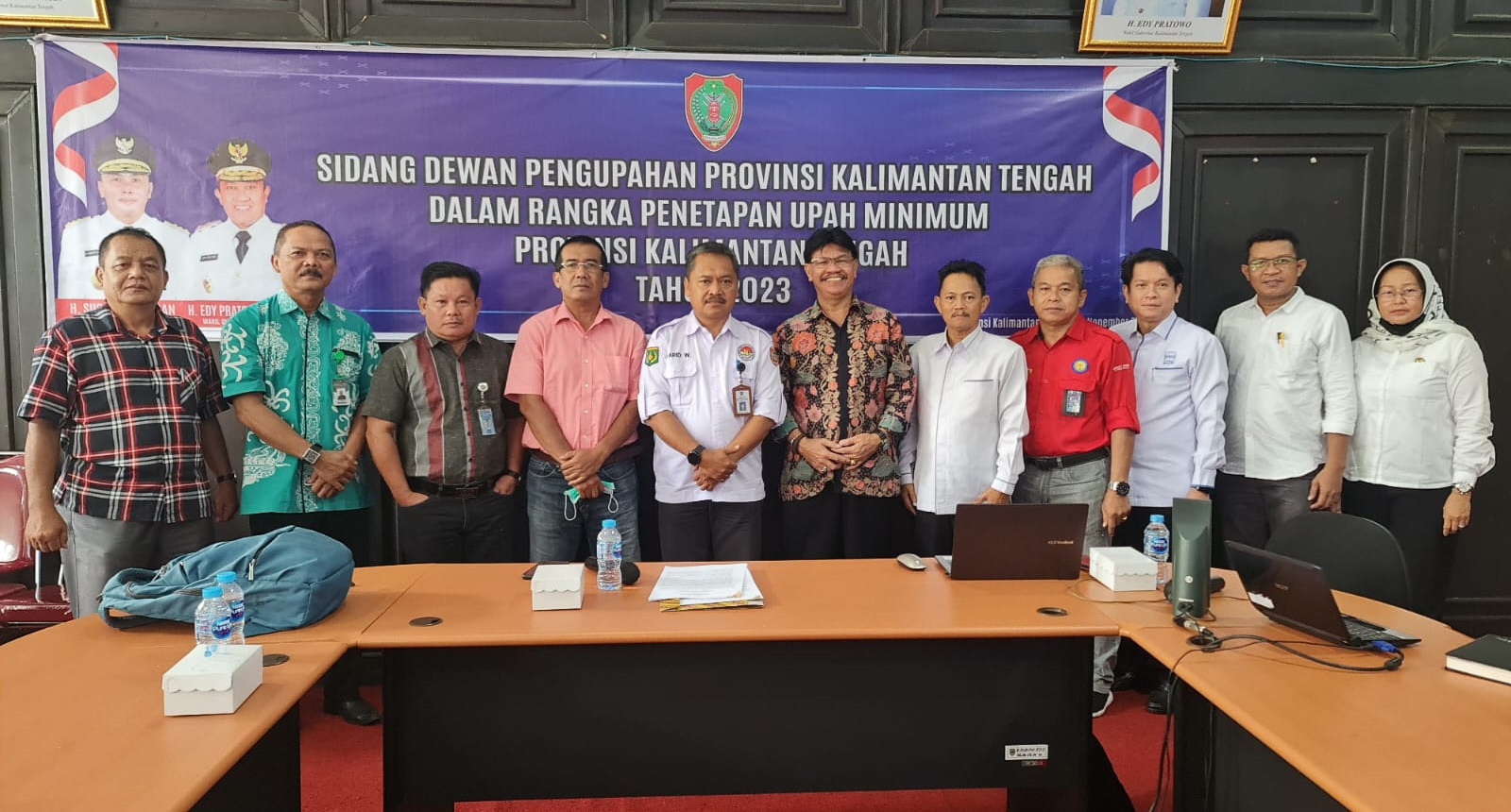 Sidang Dewan Pengupahan Provinsi Kalimantan Tengah dalam rangka Penetapan Upah Minimum Provinsi Kalimantan Tengah Tahun 2023